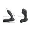 Anal Stimulator Inflatable Leonard Siliconen USB Zwart - Afbeelding 5