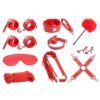 Bondage Set 10 Pieces Red - Afbeelding 3