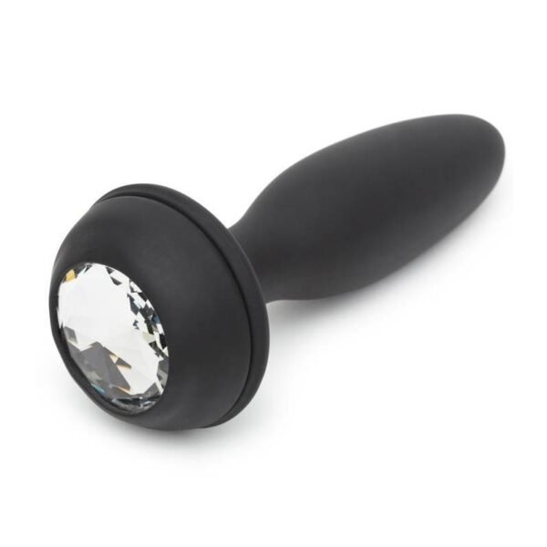 Buttplug met Vibratie en Afstandsbediening Dubbele Base Paars Small - Afbeelding 3