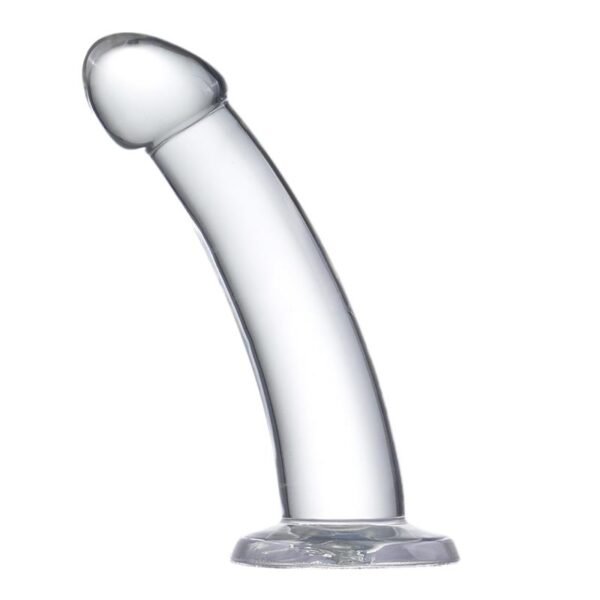 Curved Dildo Crystal Material 18 cm - Afbeelding 4