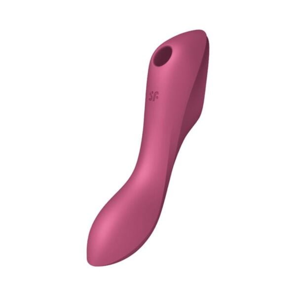 Curvy Trinity 3 Vibe en Clitoris Zuig Triple Stimulator USB Rood