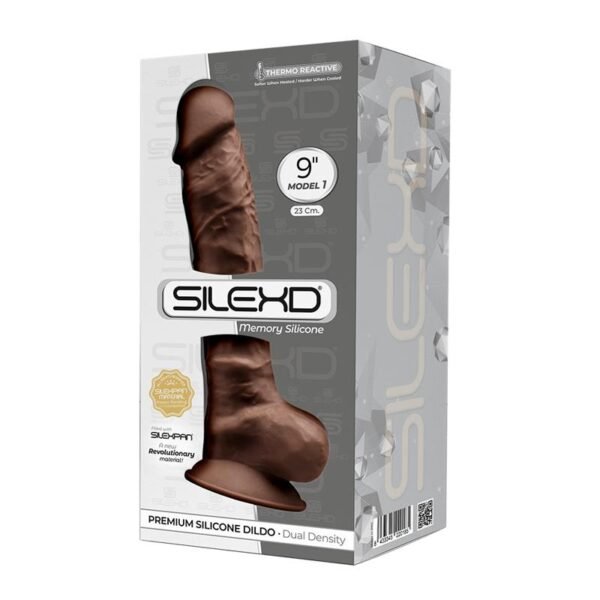 Dildo Dual Density Mod. 1 - 9 Brown - Afbeelding 2