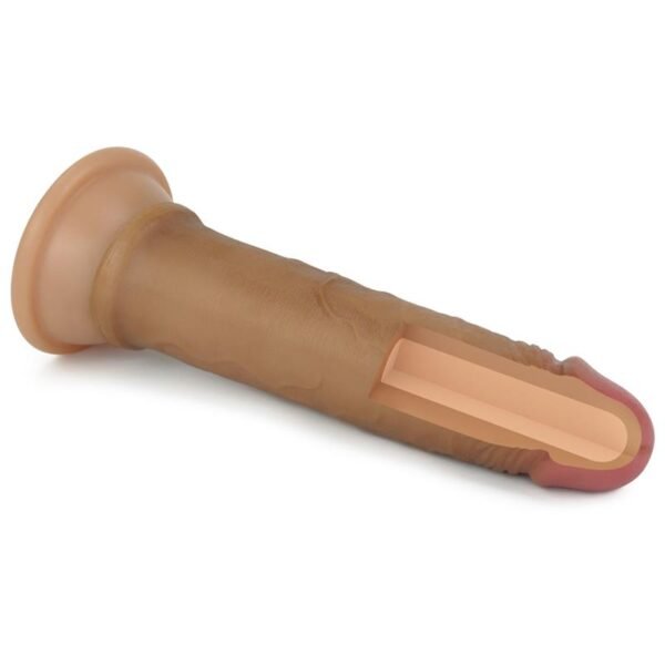 Dildo Nature 7 Liquid Siliconen Brown - Afbeelding 6