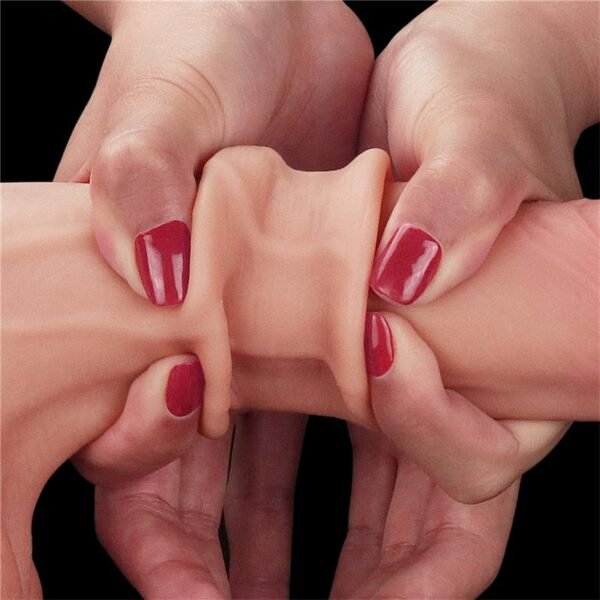 Dildo Sliding Dual Layer 8.5 Natural - Afbeelding 3