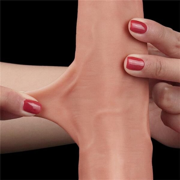 Dildo Sliding Dual Layer 8.5 Natural - Afbeelding 8
