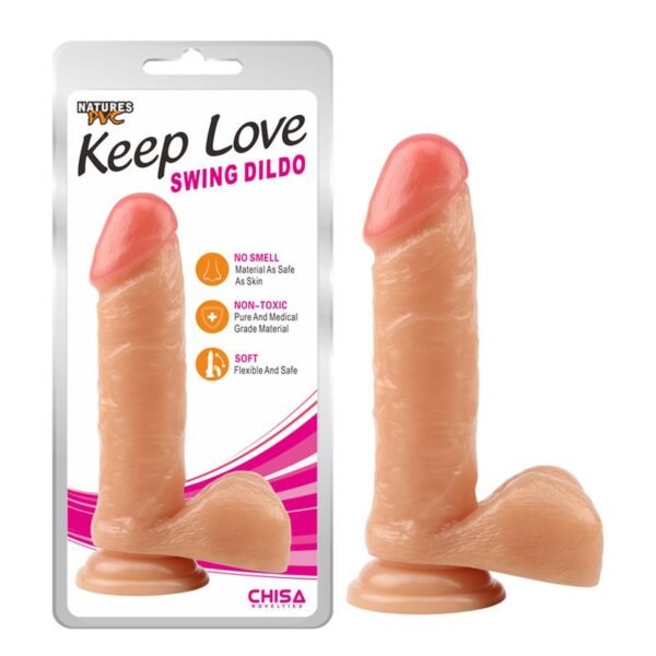 Dildo Swing 20 x 4.1 cm Flesh - Afbeelding 2