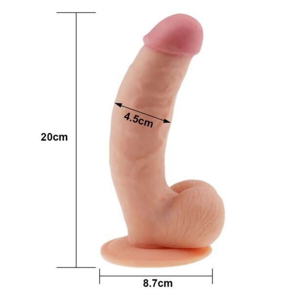 Dildo de Ultra Soft Dude 8.5 Flesh - Afbeelding 6