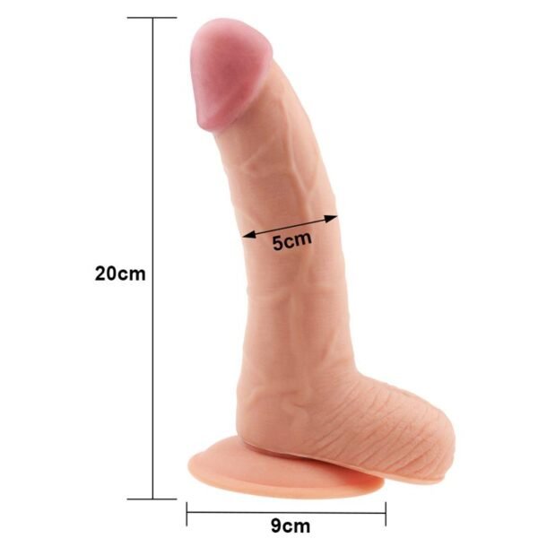 Dildo de Ultra Soft Dude 8.8 Flesh - Afbeelding 5