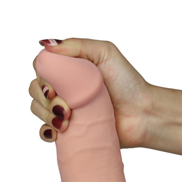 Dildo The Ultra Soft Dude con Vibración 8.8 Natural - Afbeelding 3