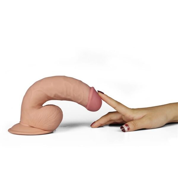 Dildo The Ultra Soft Dude with Vibration 7.5 Flesh - Afbeelding 4