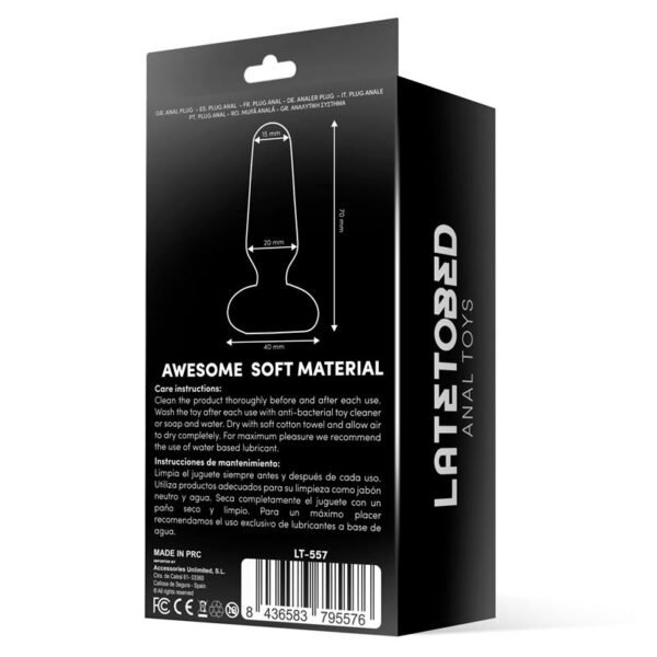 Doon Siliconen Buttplug Zwart - Afbeelding 3