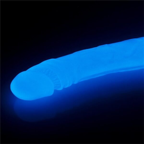 Double Dildo Lumino 14.5 Blue Light - Afbeelding 3