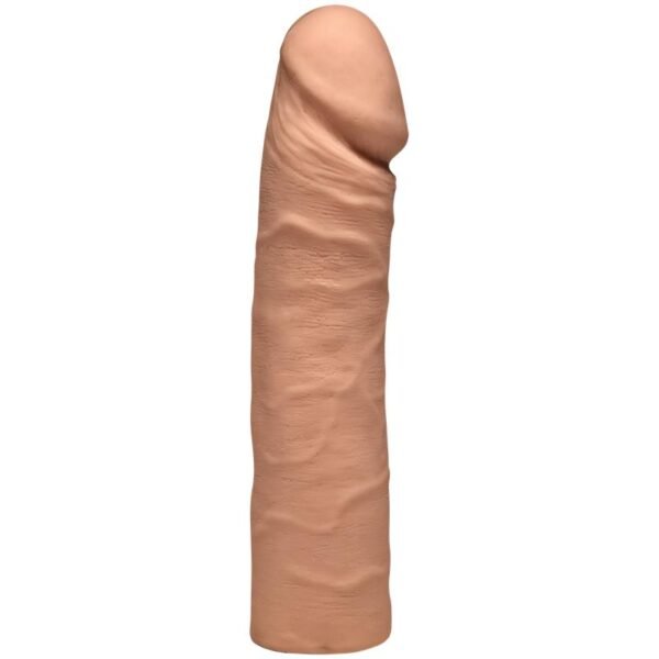 Dual Density Dubbele Dildo Dubbele D 16 Karamel - Afbeelding 2