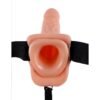 Fetish Fantasy Series 17,7 cm Holle Strap-On met Ballen Flesh - Afbeelding 4