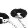 Furry Metal Ankle Cuffs Black - Afbeelding 3