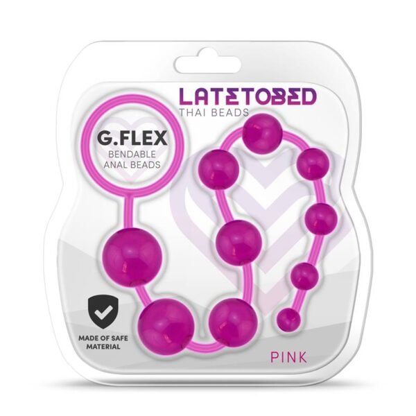 G.Flex Bendable Thai Anal Beads Roze - Afbeelding 4