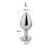 Heart Vorm Buttplug Rood Scarlet Maat L - Afbeelding 6