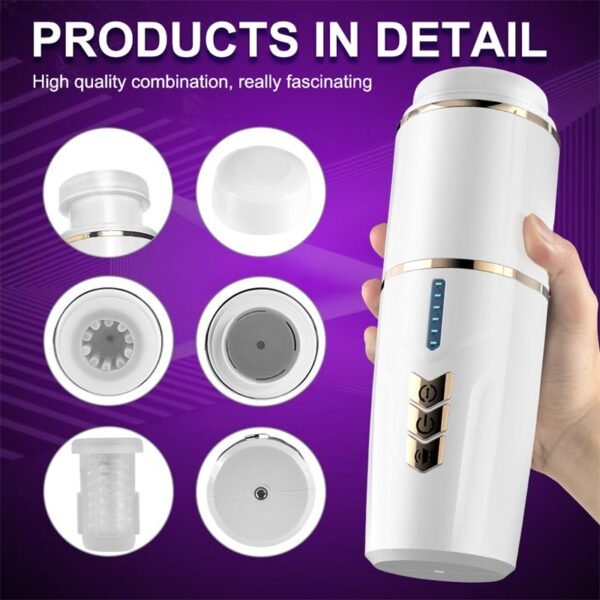 Kimi Male Masturbator with Telescoping and Rotation Functions - Afbeelding 3