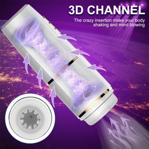 Kimi Male Masturbator with Telescoping and Rotation Functions - Afbeelding 5
