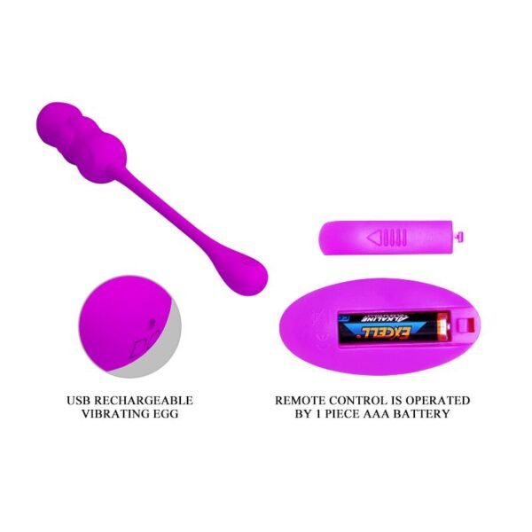 Leshy Vibrating Egg with Remote Control USB - Afbeelding 5
