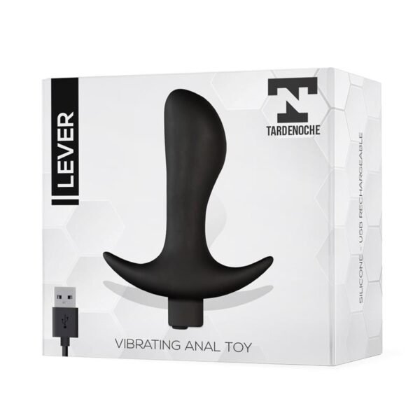 Lever Anal Plug with Vibration USB Silicone - Afbeelding 5
