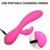 Magic Stick Rabbit Vibe with Pulsation Fuchsia - Afbeelding 5
