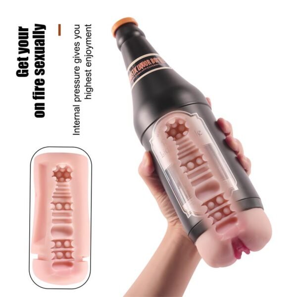 Male Masturbator Vagina Sonya Beer Bottle - Afbeelding 5