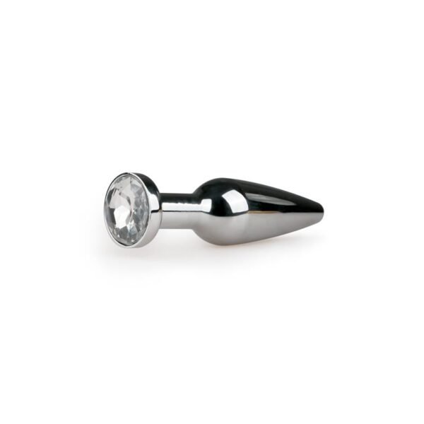 Metalen Buttplug No. 9 - Silver/Transparant