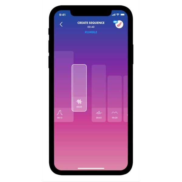 Mighty One Vibrating Ring with APP Blue - Afbeelding 11