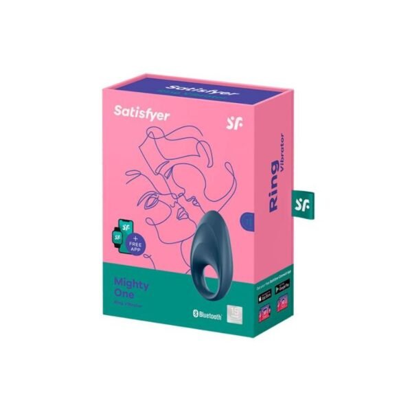 Mighty One Vibrating Ring with APP Blue - Afbeelding 8