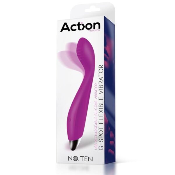 No. Ten G-Spot Hyper-Flexibel Vibe Magnetisch USB Siliconen - Afbeelding 5