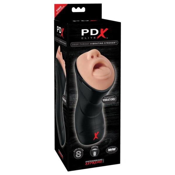 PDX Elite Deep Throat Vibrerende Stroker - Afbeelding 3