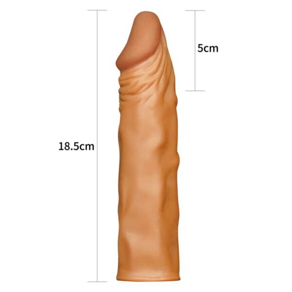Penis Sleeve Add 2 Pleasure X Tender Brown - Afbeelding 5