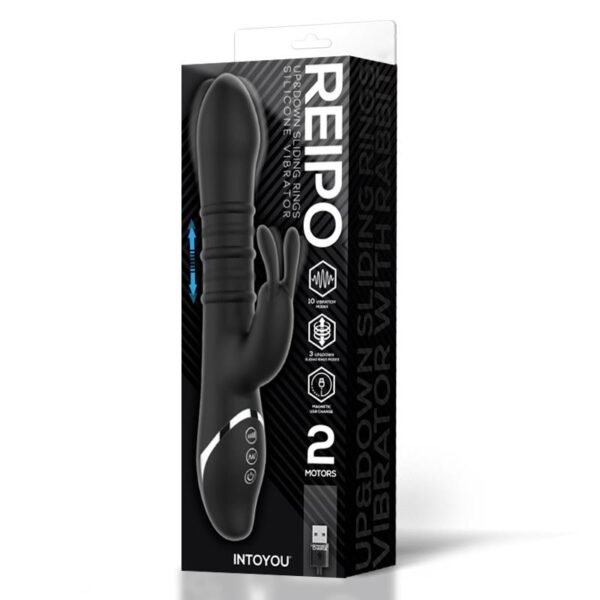 Reipo Vibrator with Up and Down Sliding Rings - Afbeelding 9