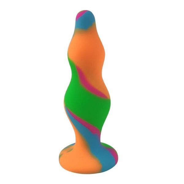 Siliconen Buttplug Multi Kleur