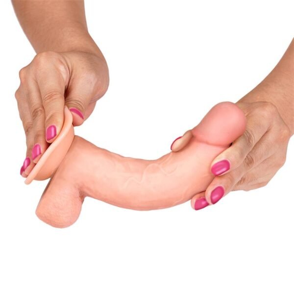 Slidy Realistische Dildo Dual Layer Retractable en Verstelbaar 8 - Afbeelding 6