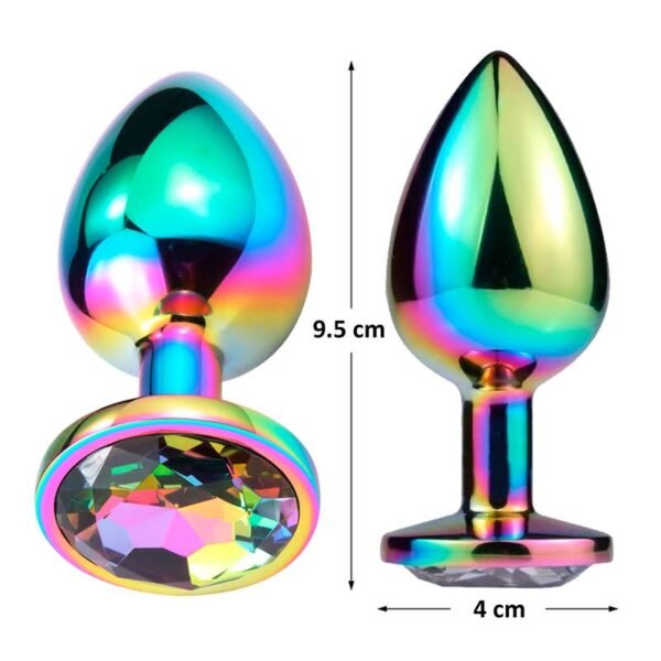 Space Journey MultiKleur Buttplug Juweel Maat L - Afbeelding 3