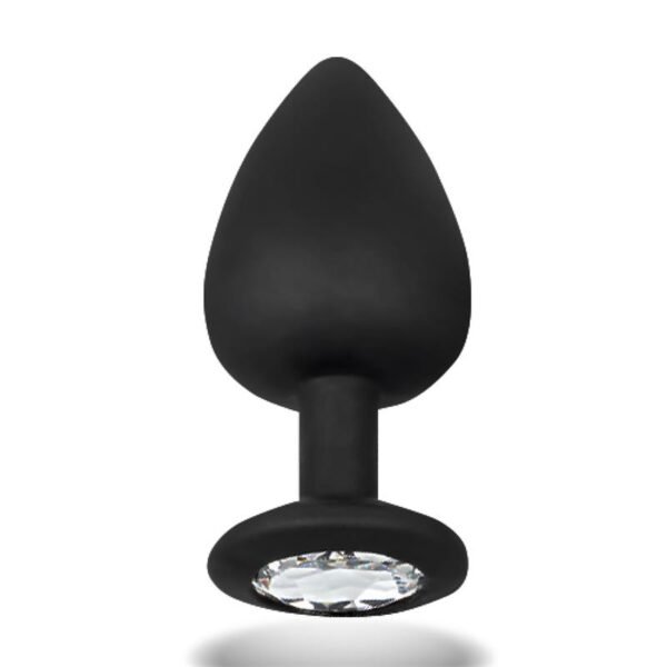 Sparkly Buttplug Siliconen Maat M 8 cm x 3.5 cm - Afbeelding 3