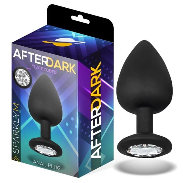 Sparkly Buttplug Siliconen Maat M 8 cm x 3.5 cm