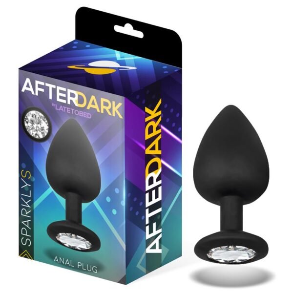 Sparkly Buttplug Siliconen Maat S 7.5 cm x 2.6 cm