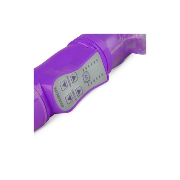 Rabbit Vibrator Stoten en Roterende Ballen Paars - Afbeelding 4