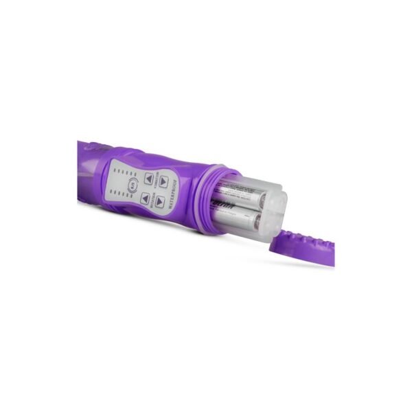 Rabbit Vibrator Stoten en Roterende Ballen Paars - Afbeelding 5