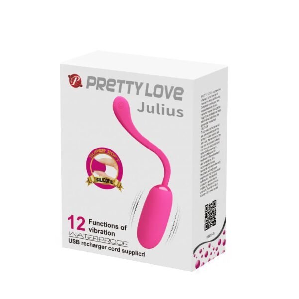 Vibrating Egg Julius USB Silicone Pink - Afbeelding 9